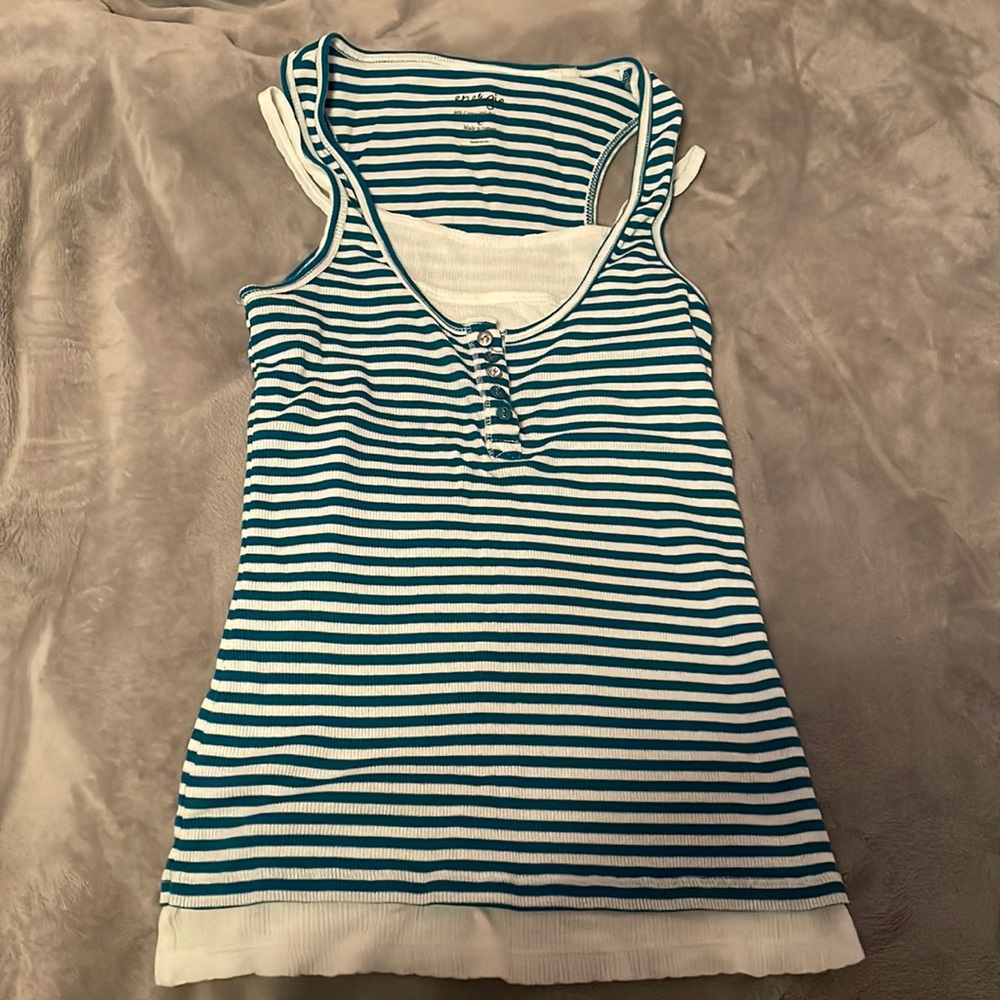 Layered look tank top